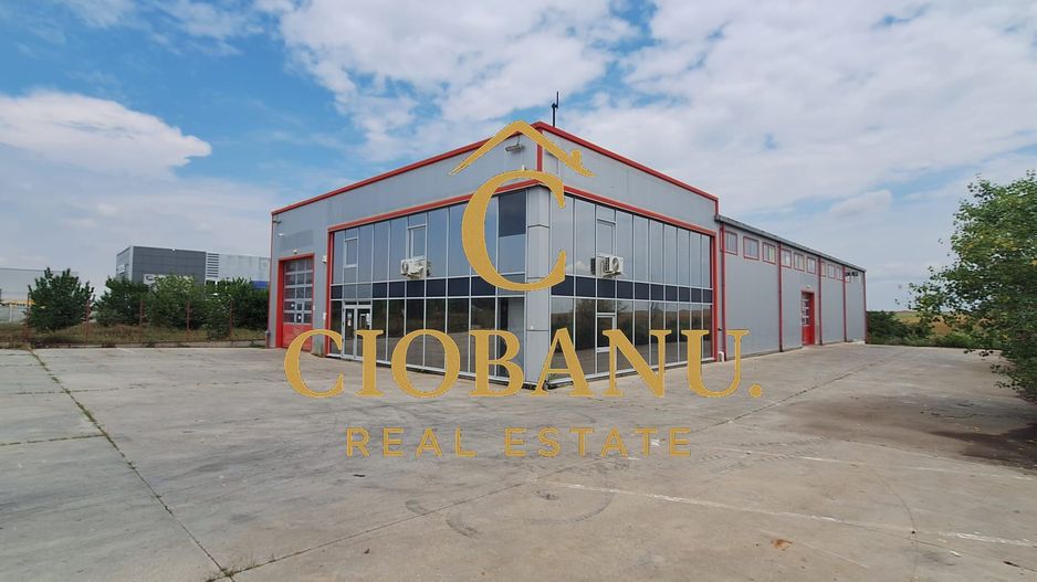 Hală industrială de vânzare / închiriere – 1.120 mp | Pielesti - Poză 1