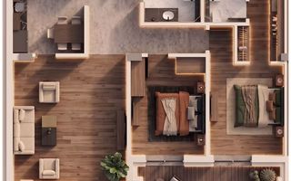 Apartamente 3 camere | Standarde NZEB | Comision 0 - Poză 2