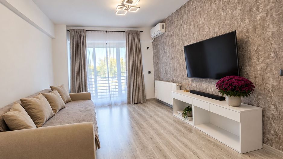 Apartament 2 camere decomandat | bloc 2019|  2balcoane | mobilat - Poză 1