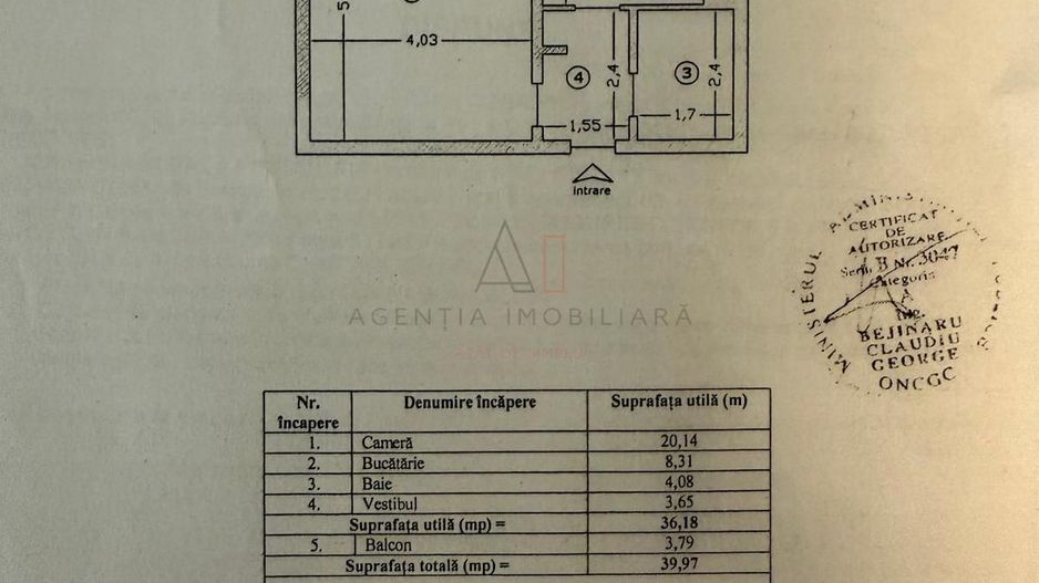2 Camere Vizavi Parc Sebastian | Mobilat, Utilat - Poză 19