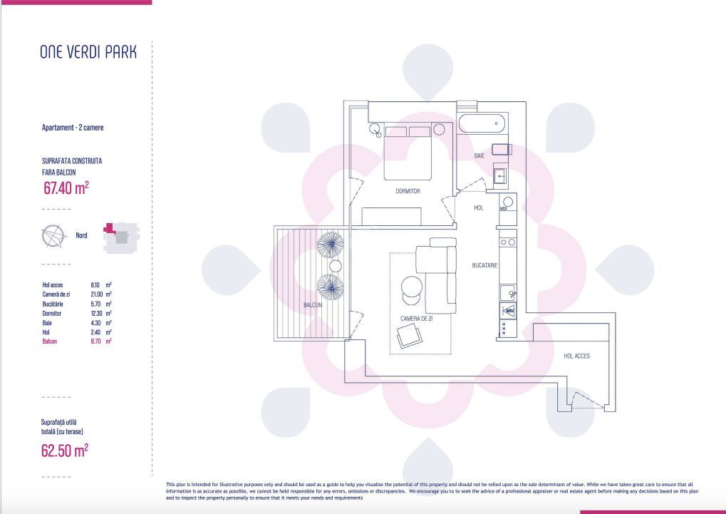 Vanzare 2 camere ONE Verdi Park | Finalizat | Lux urban - Schiță 10