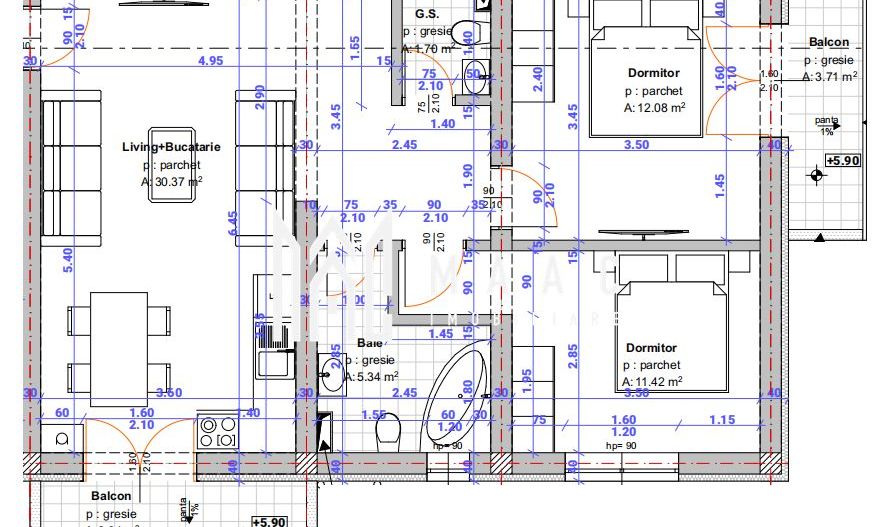 Direct dezvoltator | Apartament 3 camere | Etaj 2 | Selimbar - Poză 1