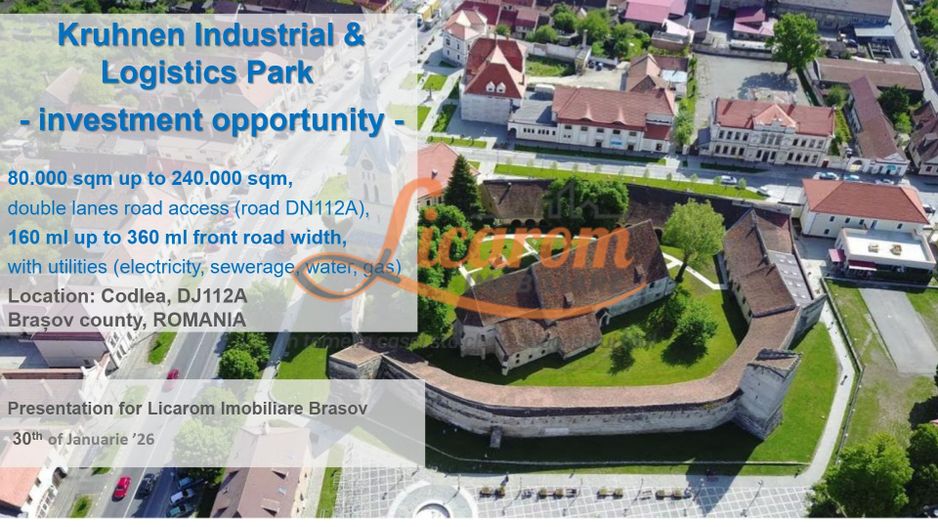 Codlea teren constructii industriale sau logistice 8 ha pana la 24 Ha - Poză 1