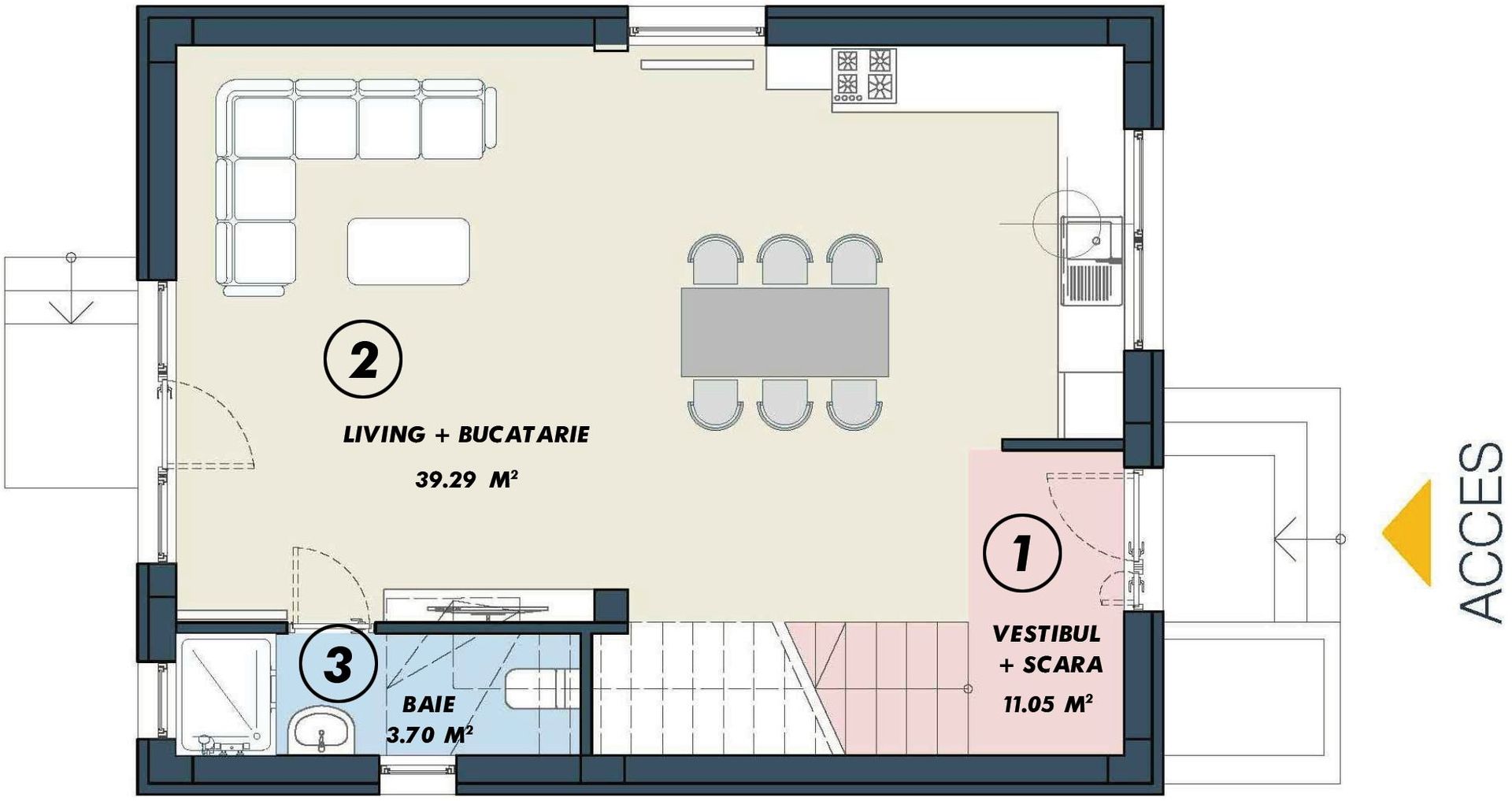 VILA INDIVIDUALA CU GRADINA SI FINISAJE MODERNE | TUNARI - Schiță 5