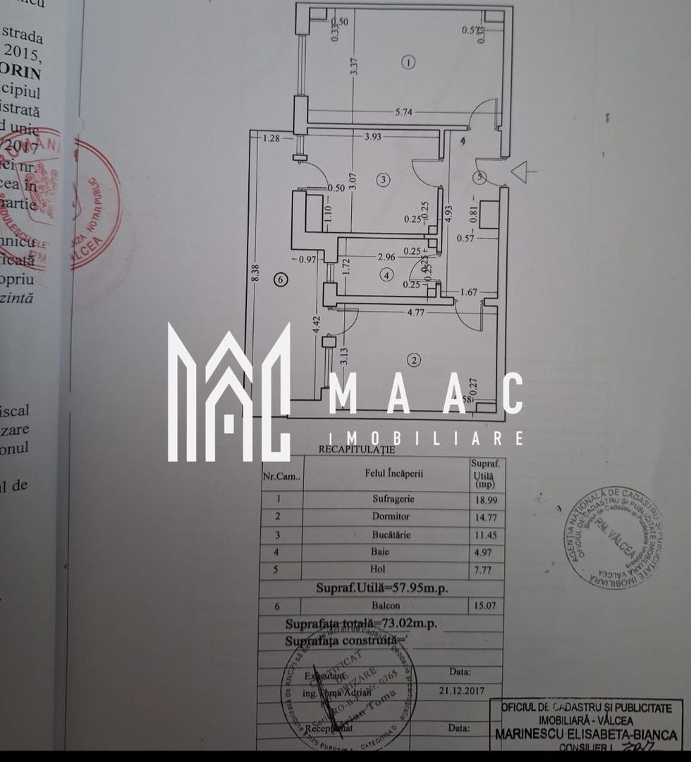 Apartament 2 camere de vânzare | Piața Simian, Râmnicu Vâlcea - Poză 9