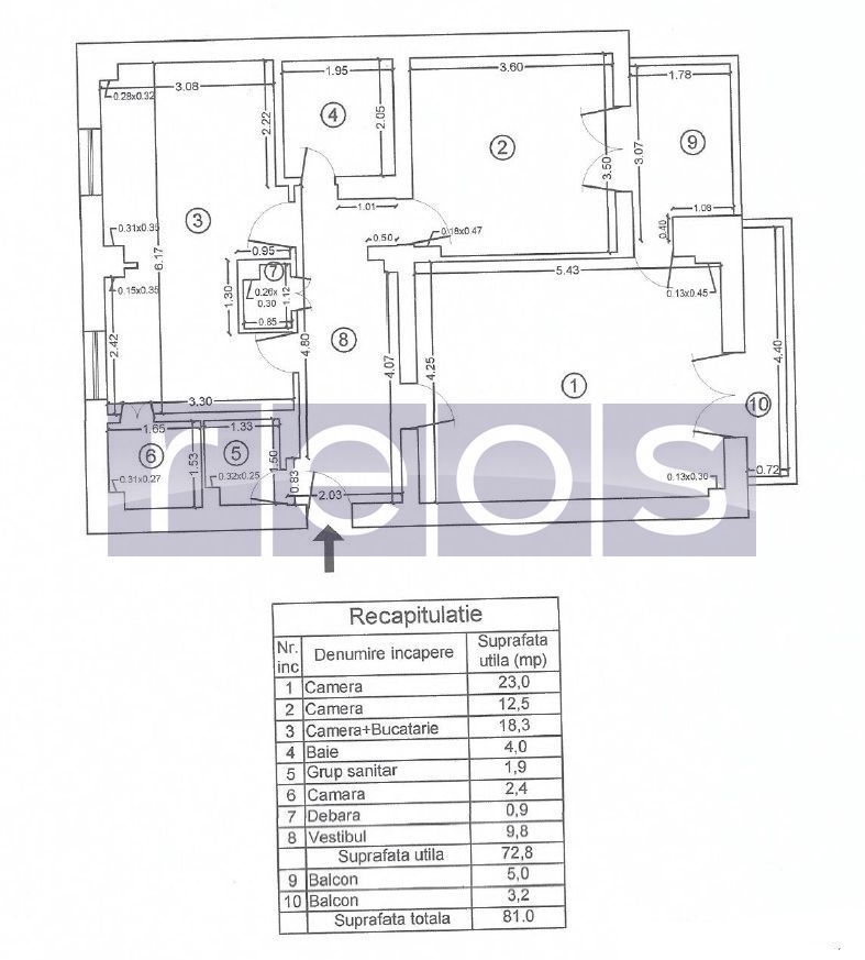 220000 EURO | APARTAMENT 3 CAMERE NATIUNILE UNITE | BLOC 1988 - Poză 19