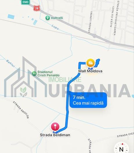 Teren de 10.800 mp în extravilanul comunei Miroslava, în vecinătatea Mall Moldova - Poză 1