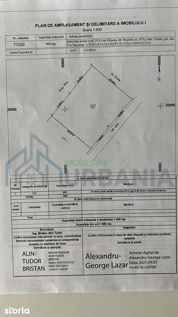 Teren intravilan de 900 mp cu vedere panoramică, Strada Răzelor, Hlincea - Poză 4