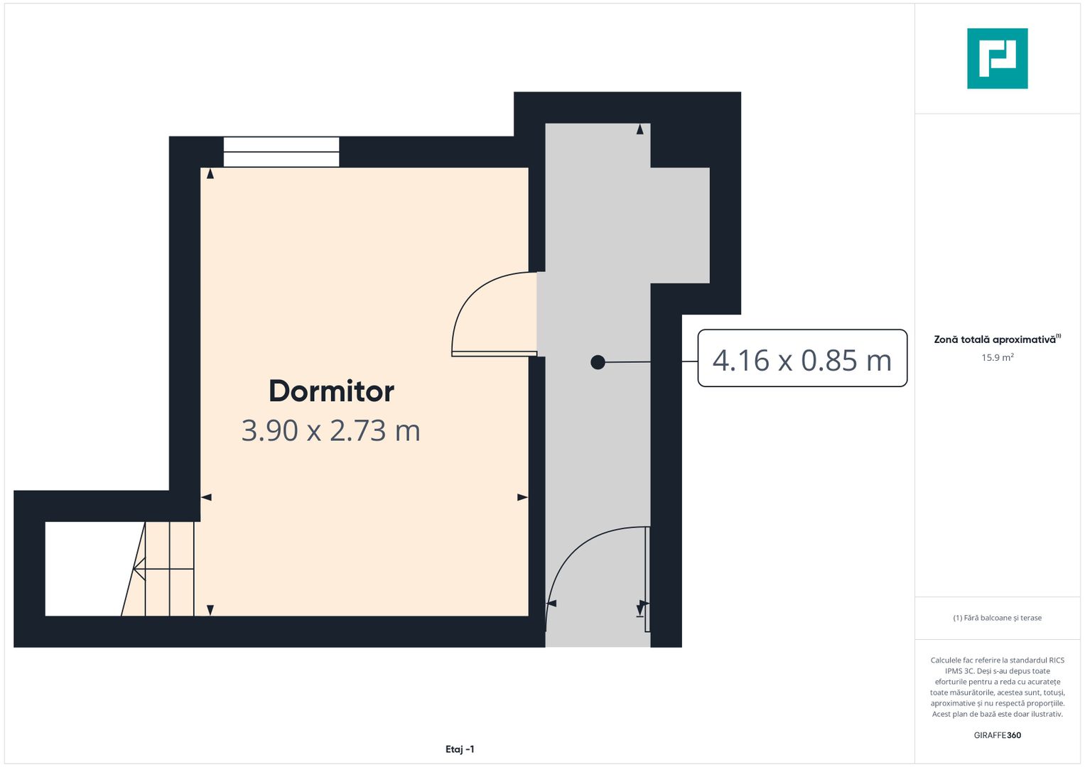 Apartament 3 camere  la curte  - Odobescu - Poză 37