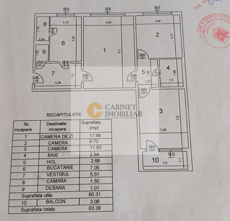 3 Camere-63MP | Circular | 2Lifturi | Creditabil | Reabilitat | Metrou - Schiță 10