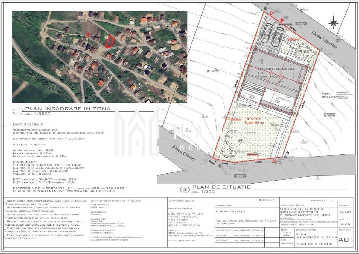 Teren intravilan de vânzare | Șură Mare | 491 mp | două străzi - Poză 3