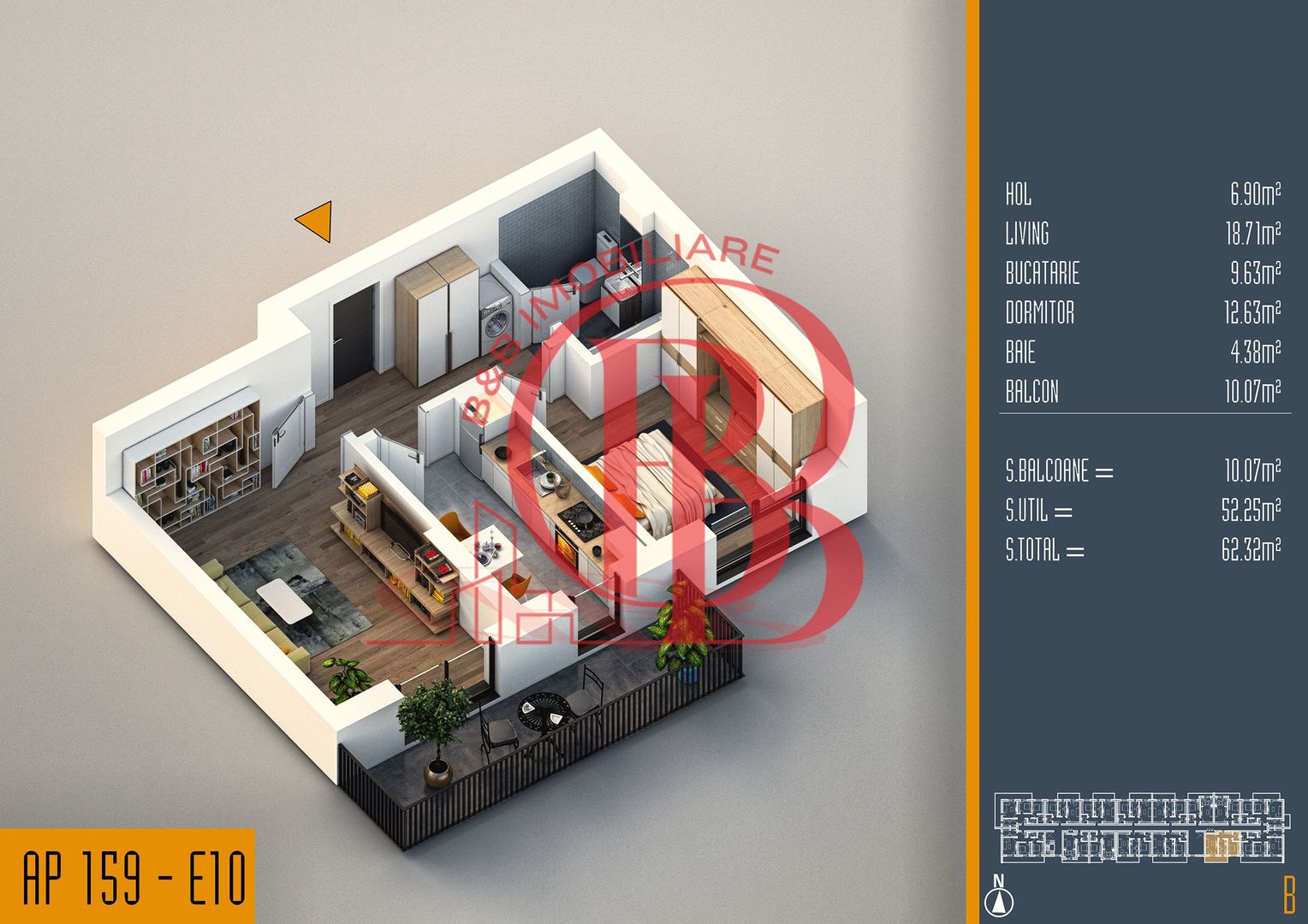 Oferta Lansare 2 camere proiect nou Pallady - Schiță 6