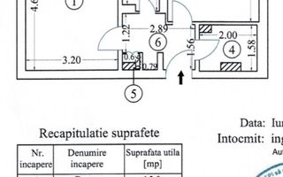 Apartament 2 camere renovat integral Lujerului, Militari - Schiță 11