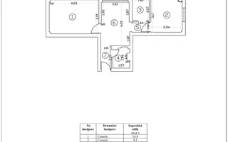 Apartament 2 Camere Pantelimon Delfinului Mega Mall Centrală Proprie - Schiță 19