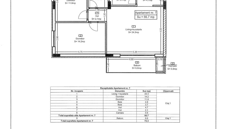 Ap 07 Teilor Residence - 3 camere - Poză 33
