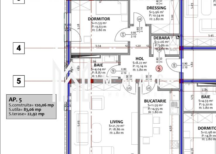 Apartament 3 camere | Curte 60 MP | Parcare | Selimbar - Poză 11
