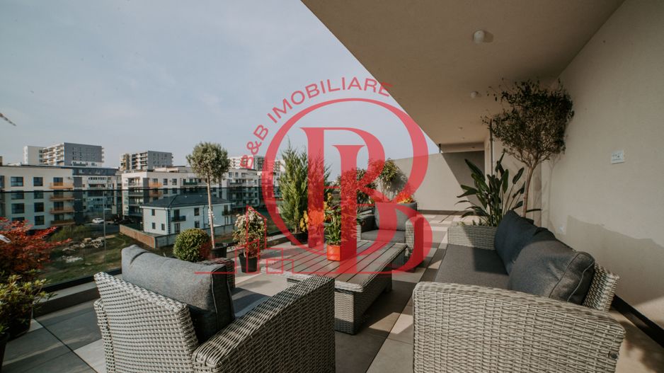 Penthouse 2 camere mobilat utilat panouri solare pompa caldura - Poză 11