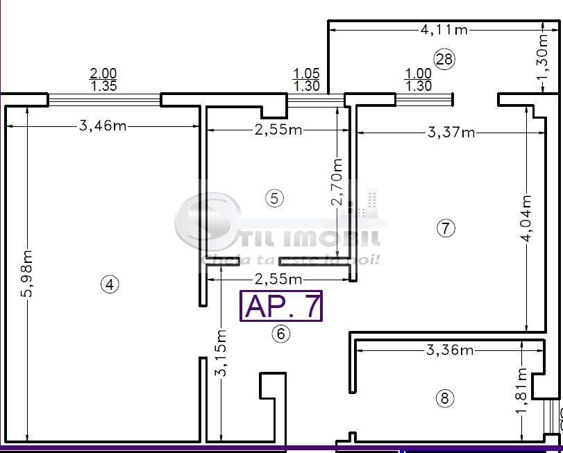 Apartament 2 camere -decomandat - Bucium - Poză 8
