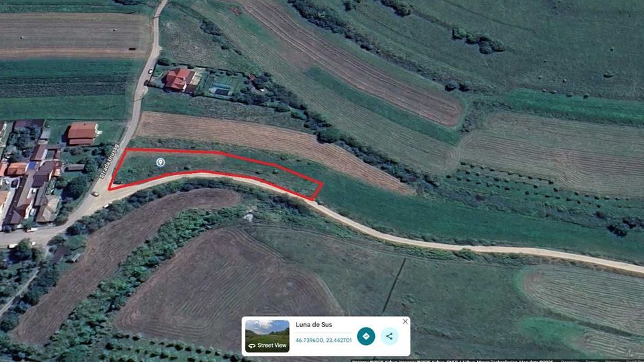 Vand teren Hala  ,  casa , duplex ,la asfalt Luna de sus 1000mp - Poză 2