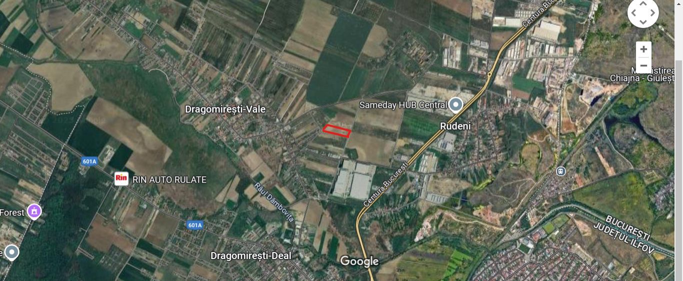 Dragomiresti Valea - Langa Centura, teren 15.600 mp, 35E/mp - Poză 2