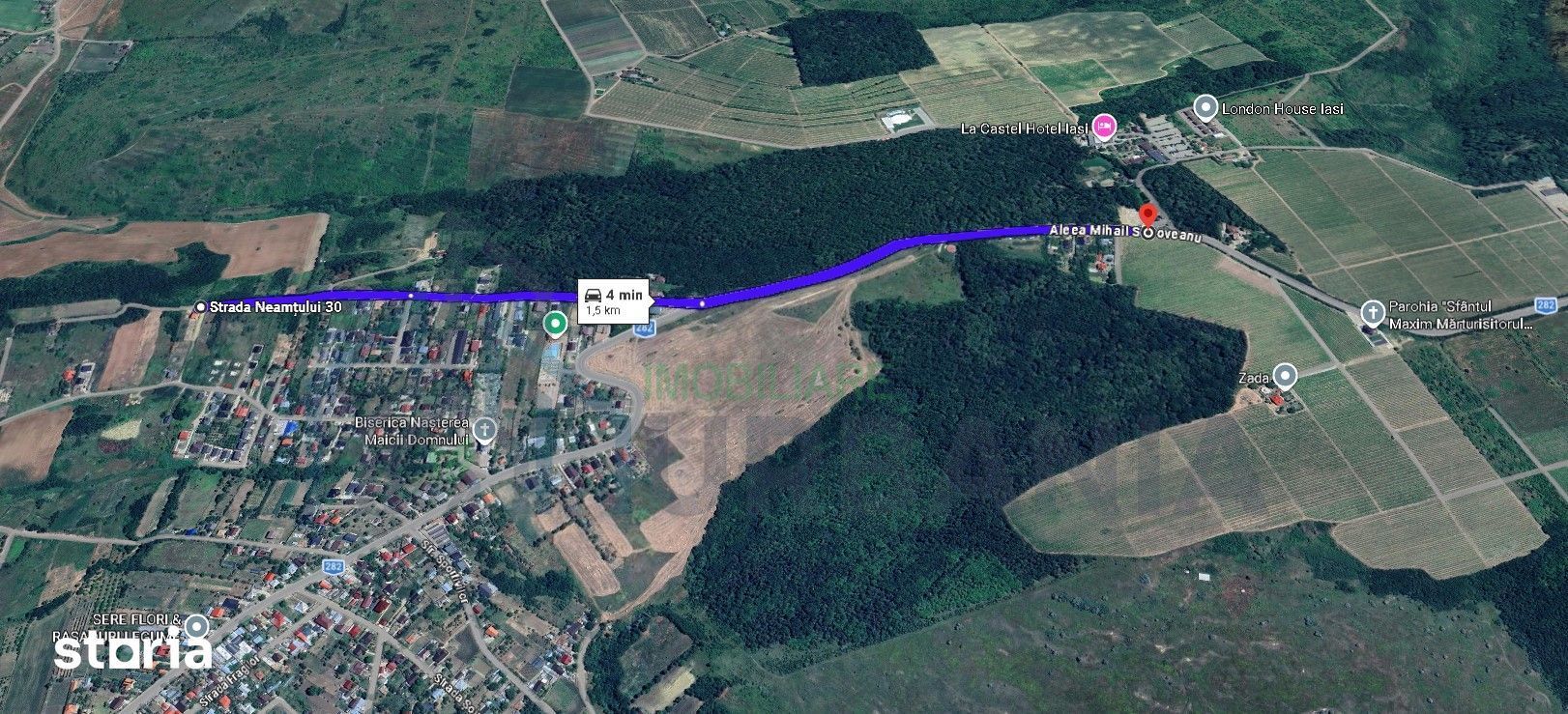 Teren intravilan de 650 mp în Copou (Breazu), complex privat de 8 locuințe, strada Pădurea Breazu - Poză 3