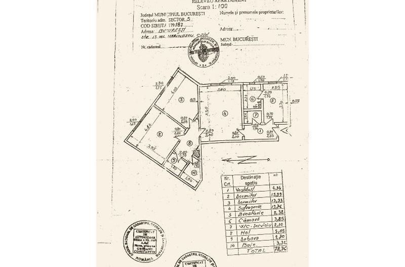 3 CAMERE  | ET. P\4 | 78.76MP | CENTRALA PROPRIE | DRUMUL SARII -13 SEPTEMBRIE - Poză 11