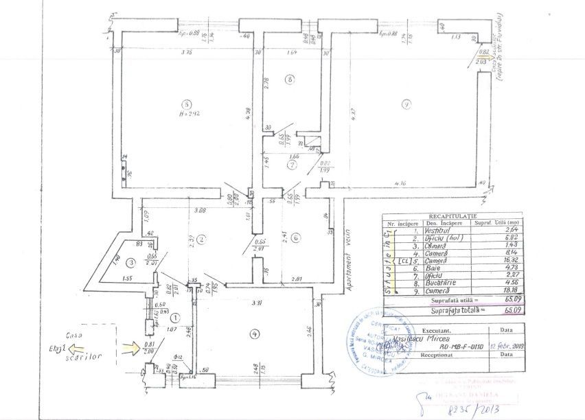 Apartament cu 3 camere 65,09 mp + 2 spatii 11,62 mp - Gara de Nord - Poză 8