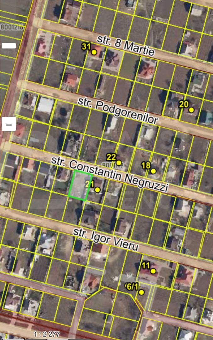 Vânzare, teren pentru constucție, str. Constantin Negruzzi, Strășeni - Poză 1
