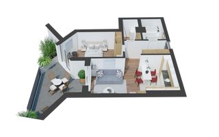 Apartament cu 2  camere-Design avangardist și confort contemporan - Poză 9