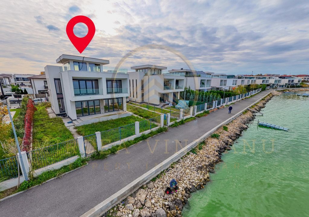 Ovidiu - Casă spectaculoasă , primul rand, cu vedere frontala  spre lac - Poză 1