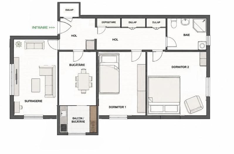 Apartamente cu 3 camere de închiriat , Militari-Uverturii - Poză 12