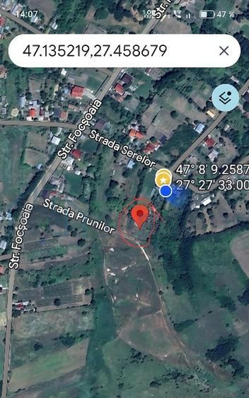 Teren intravilan de vanzare, Vorovesti, comuna Miroslava - Poză 1