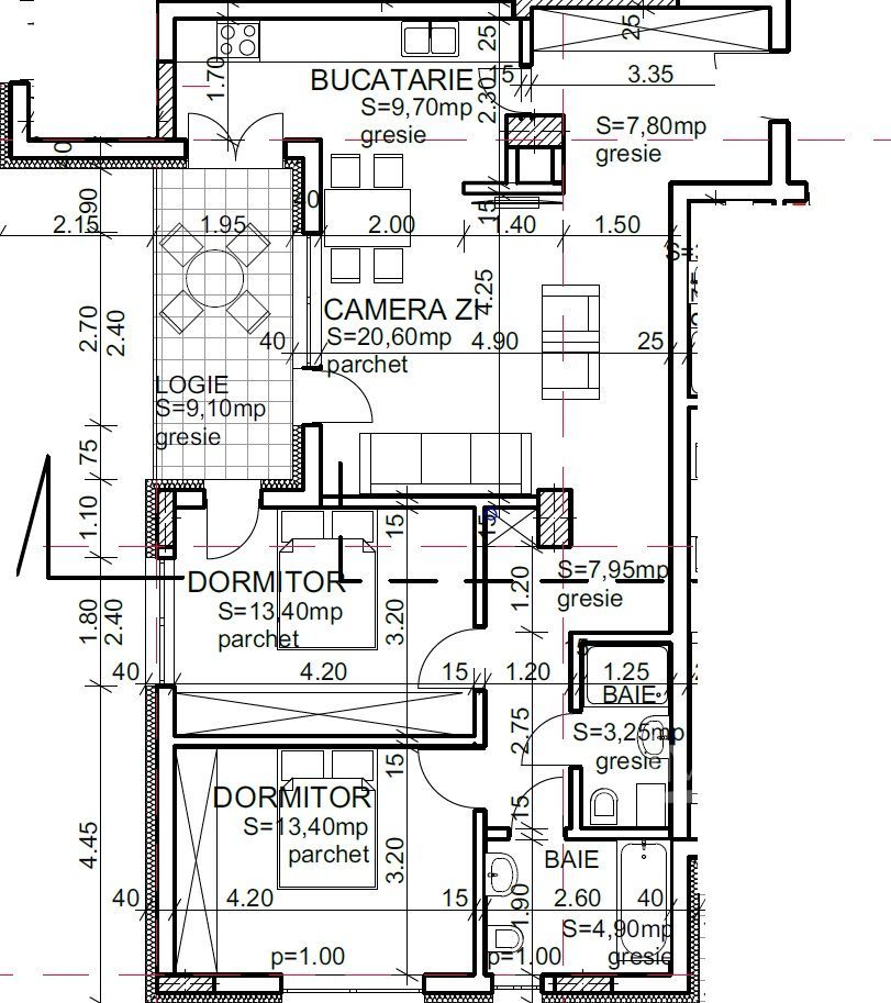 Apartamente cu 3 Camere in Andrei Muresanu – Calitate Premium - Schiță 10
