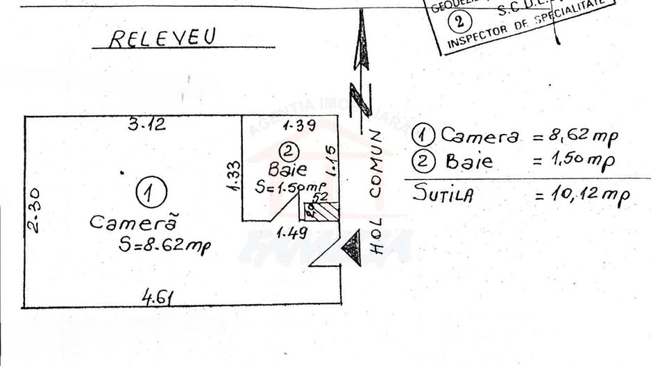 11.500 Euro Garsonieră de vânzare – Micro 19, etaj 2/4 - Poză 3