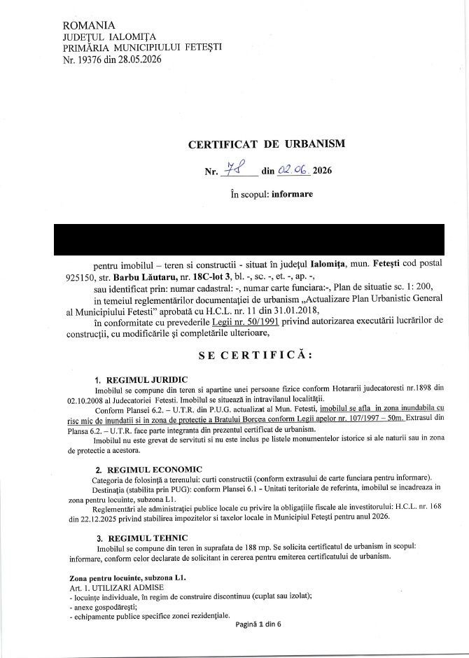 Teren între case cu utilități – la 2 pași de Brațul Borcea, Fetești - Poză 7