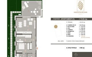 Apartament 3 camere, parter cu grădină privată 116 mp – Sindicatelor Park - Poză 6