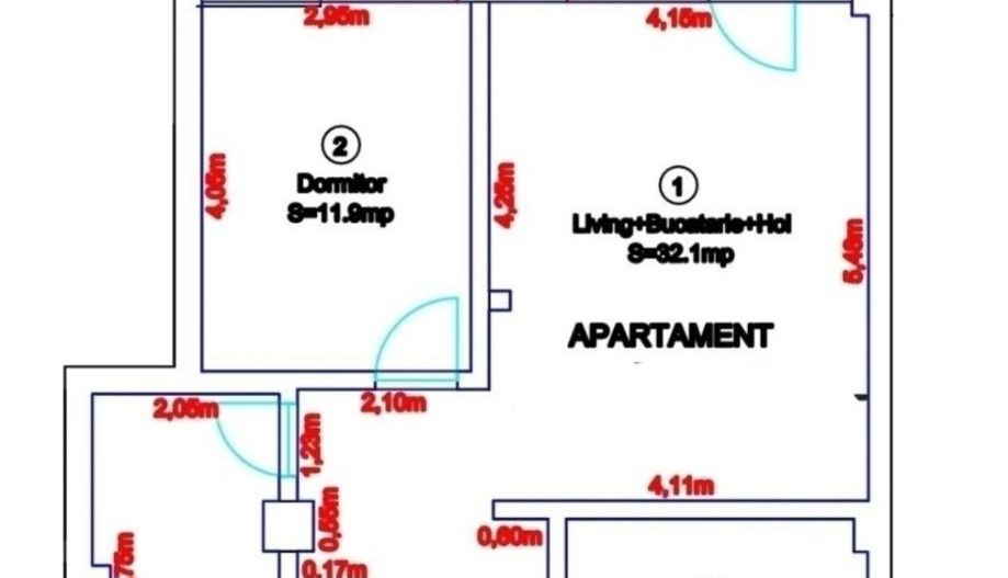 Apartament 2 camere, etaj 3 - zona Ampoi 3 - Poză 7
