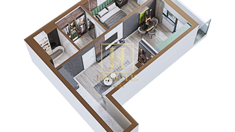 Apartament 2 camere NOU 65 mp Copou 112000 euro MUTARE IMEDIATA - Poză 5