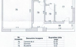 2 Camere 77 mp | Văcărești – Parcul Lumea Copiilor | Parcare - Schiță 9