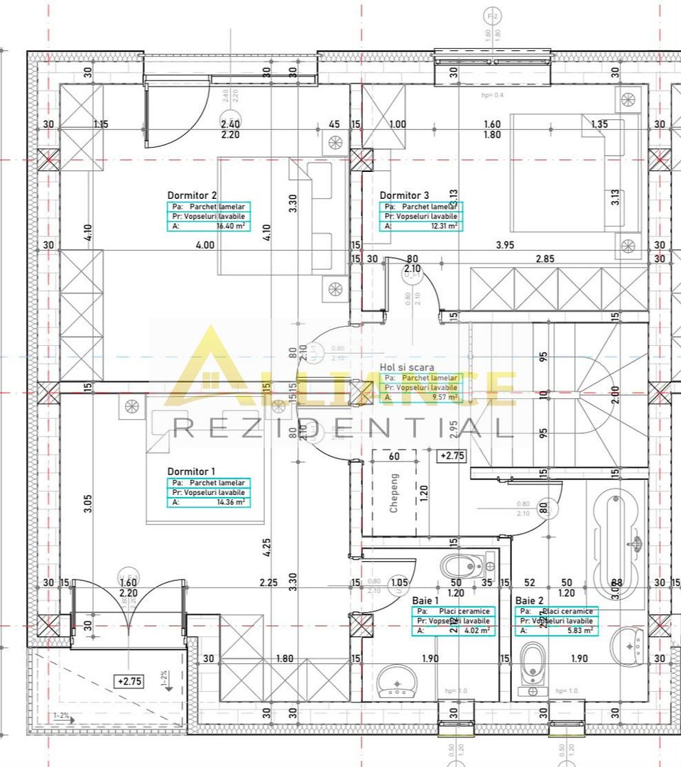 Vila P+1+M, 4 camere - 3 bai | PRIMARIE - Schiță 10