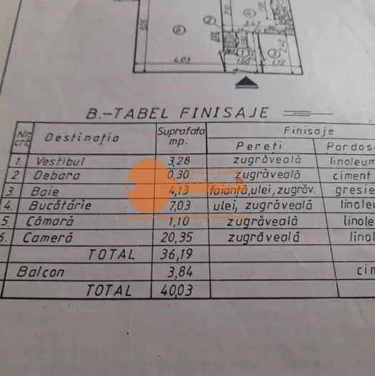 Garsoniera Sebastian-Bloc Mixt-1988 - Schiță 7