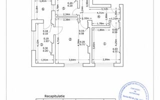 Apartament 2 camere, Amurgului, Mobilat&utilat, Metrou D. Leonida - Schiță 8