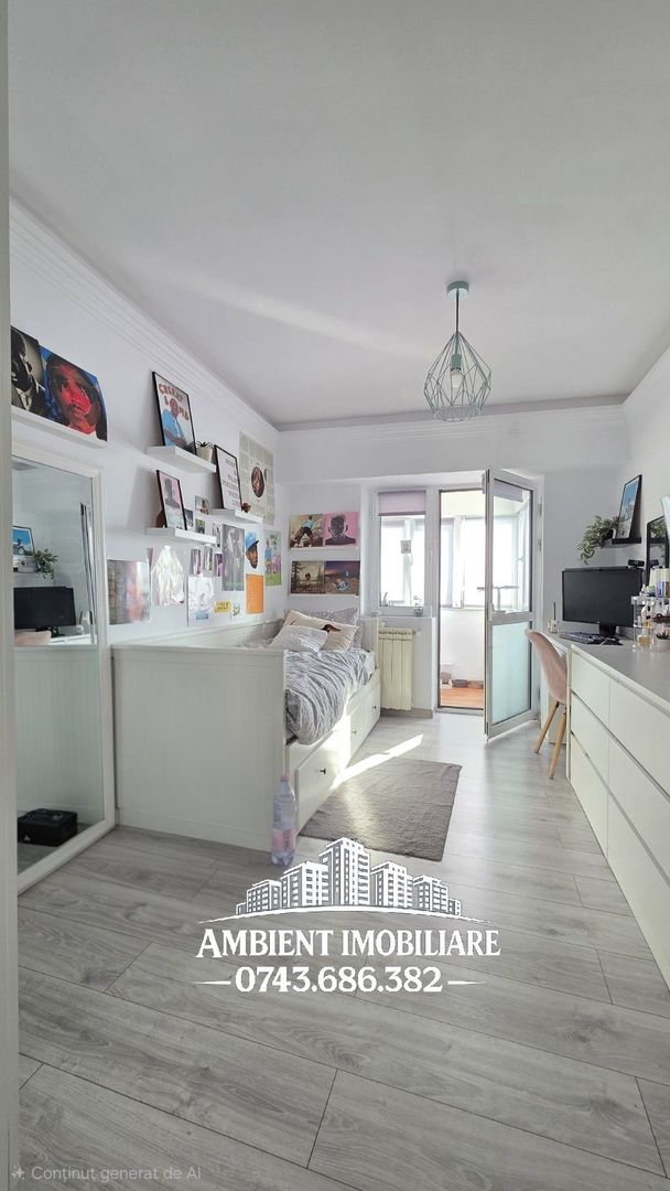 Apartament cu 3 camere, etaj 2, mobilat și utilat, VASLUI zona Crucea-Gării; - Poză 9