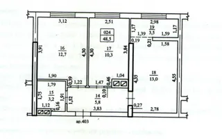 2 dormitoare separate | 48,5 m² | Reparație modernă | Valea Apelor, Codru - Schiță 22