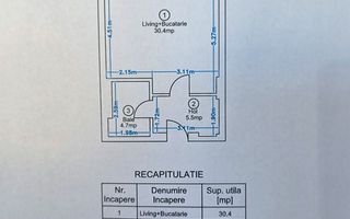 Studio nou în Ivory Residence Pipera | 43,7 mp | Ideal pentru investiție - Schiță 7