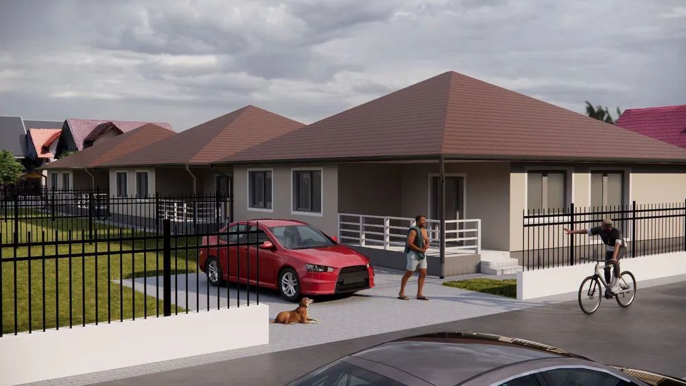 Casa 4 cam.2 băi,1 pivniță 1 dressing,500mp.teren,gard,pavaj - Poză 14