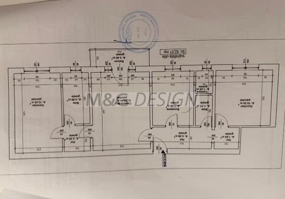 Apartament 3 camere zona Kiriac etaj 2 renovat - Schiță 12