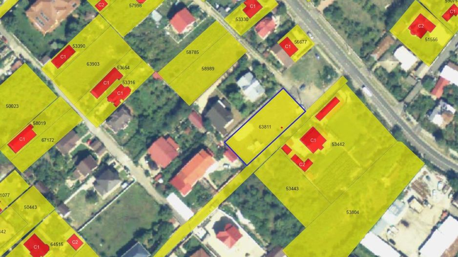 Teren pentru construcții cu ieșire pe două laturi - Poză 2