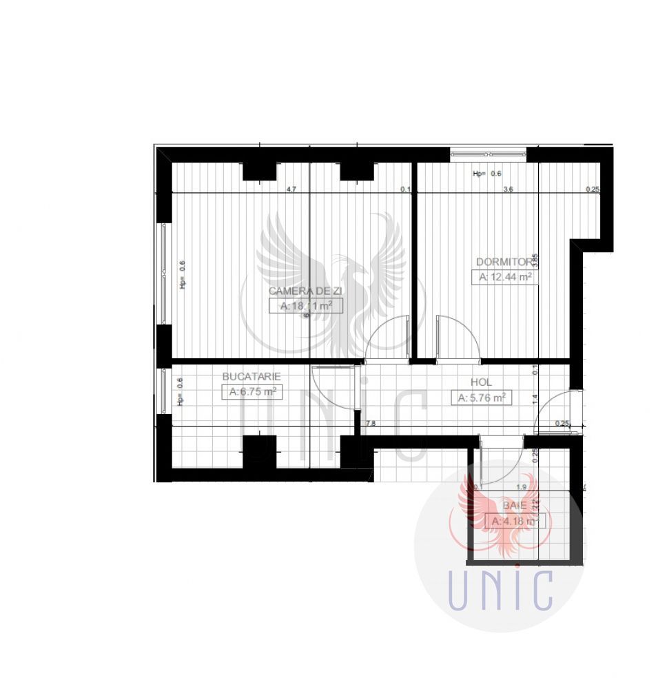 2 decomandate, etaj 1, Cornitoiu - Schiță 6