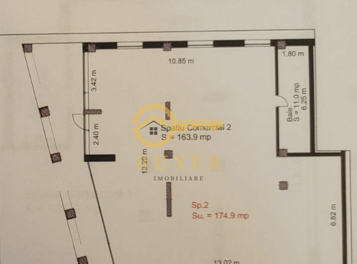 Spatiu comercial de inchiriat pe Calea Surii Mici-176mp- Finisat Cheie - Poză 4